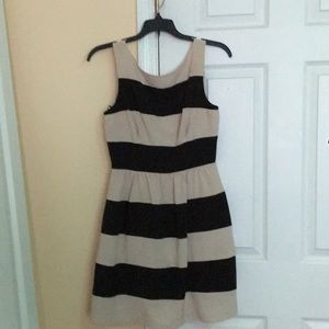 Gray and black dress